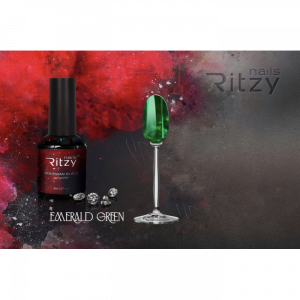 "Bohemian Glass" Gel polish Emerald Green