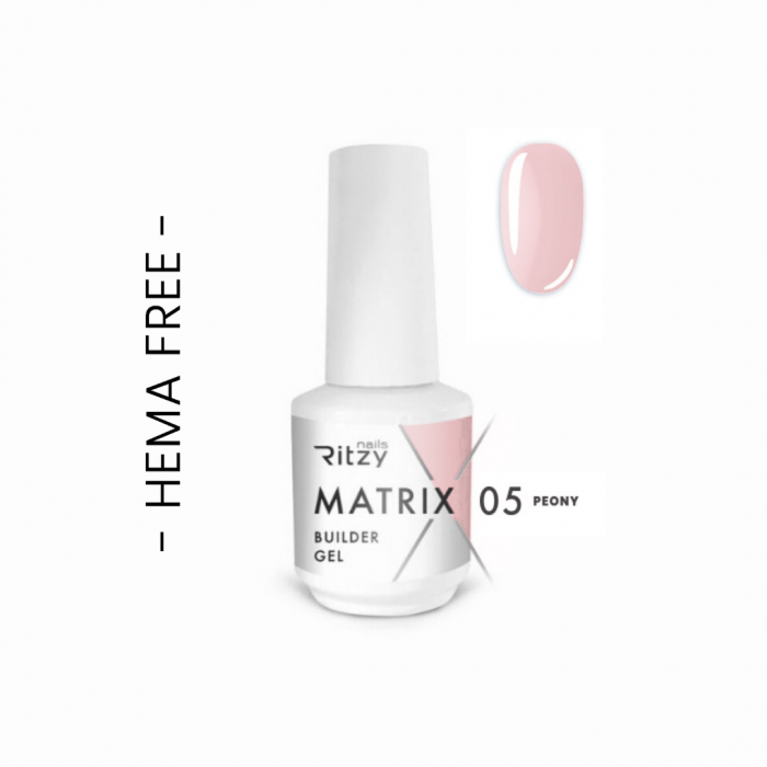 MATRIX builder Gel in der Flasche 05 PEONY (HEMA FREE) (TPO free)