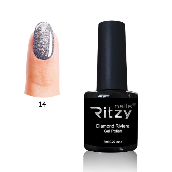 "Diamond Riviera" Gel Polish 8ml n.14 Diamond Grey