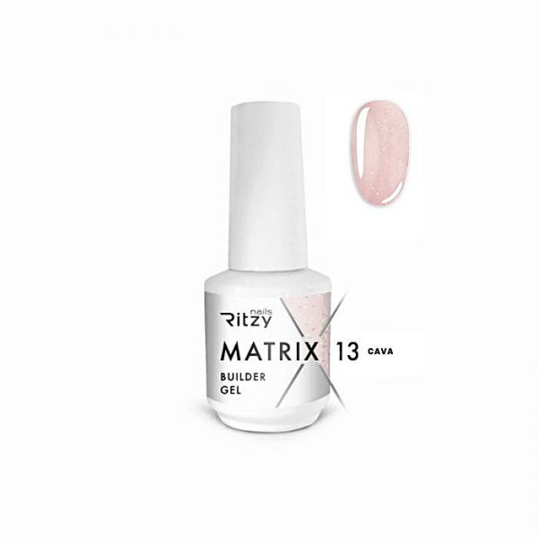 MATRIX Aufbaugel in einer Flasche 13 CAVA (HEMA-FREI) mit Schimmer (TPO free)