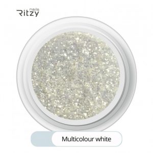 MULTICOLOUR WHITE superfine Glitter