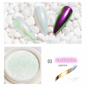 AURORA (unicorn) nail art powder 03 PINK/GOLD