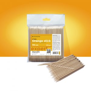 Orange Stick STALEKS PRO für Maniküre, Holz 110 Mm