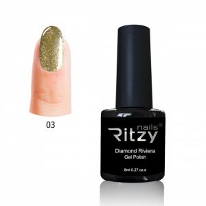 "Diamond Riviera" Gel Polish  n.03 Light Gold