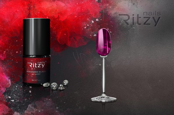 "Bohemian Glass" Gel polish Fuchsia