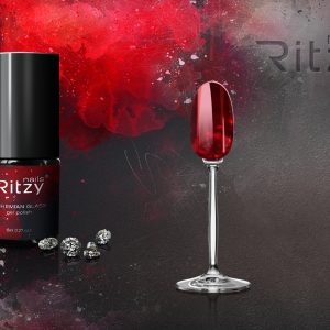 "Bohemian Glass" Gel polish Ruby Red