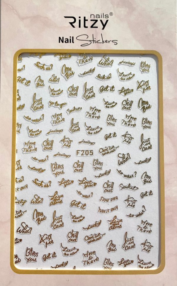 NailArt Stickers F205