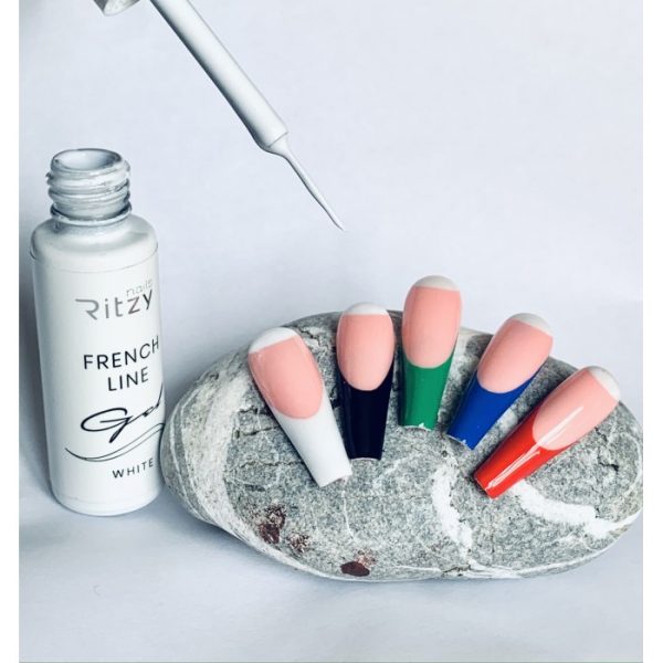 FRENCH LINE gel WHITE ( with a thin brush)