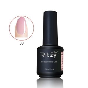 "Ritzy Nails" Rubber base "Pink Elegance" 08