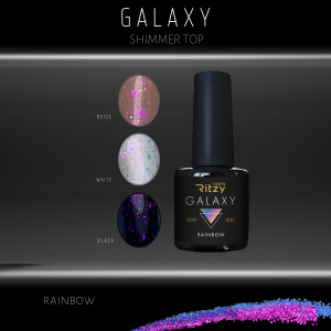 GALAXY Shimmer Top Gel Rainbow 8ml