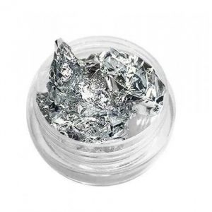 Nail Art Folie Silber