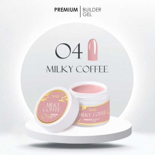 PREMIUM builder gel MILKY COFFEE 04 45ml - TPO Free